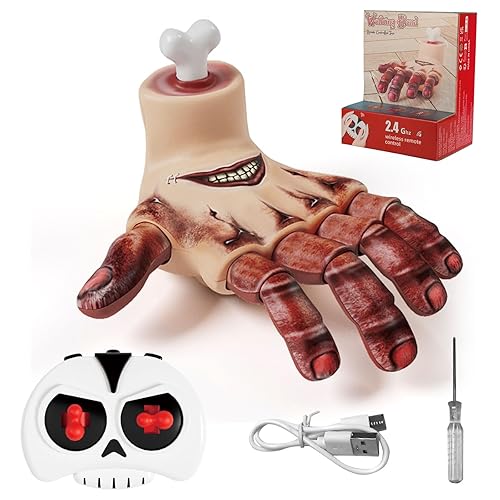 Halloween Animatronic Crawling Wednesday Thing Hand with Creepy Sound &