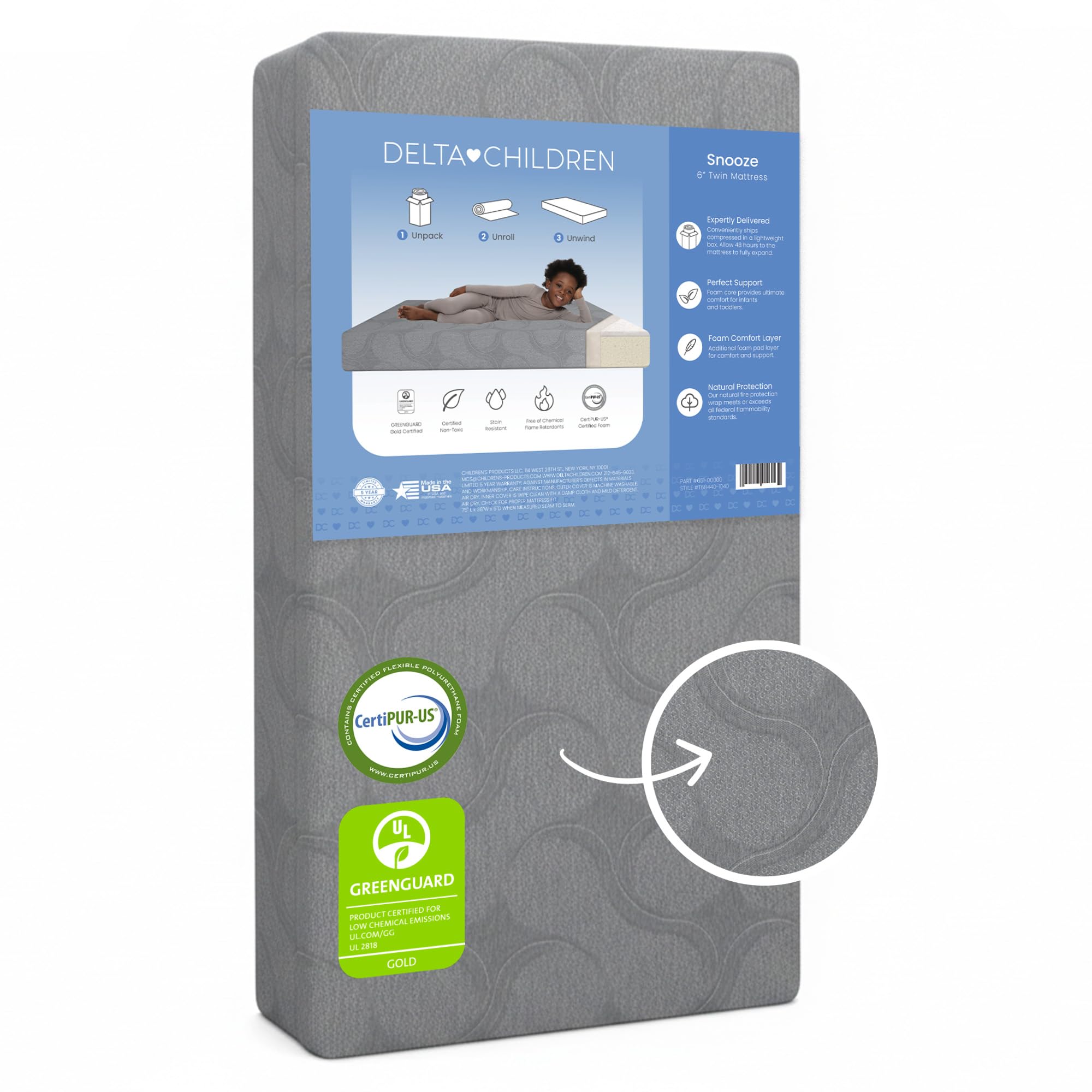Delta Children Snooze Memory Foam Mattress