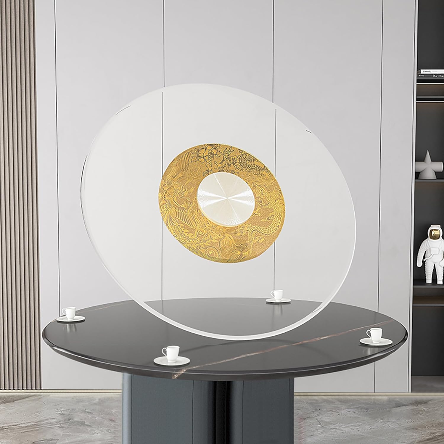 Lazy Susan Turntable - Glass Design for Easy Serving - Ideal for Dining Room & Restaurant Tables - Enhance Your Dining Experience