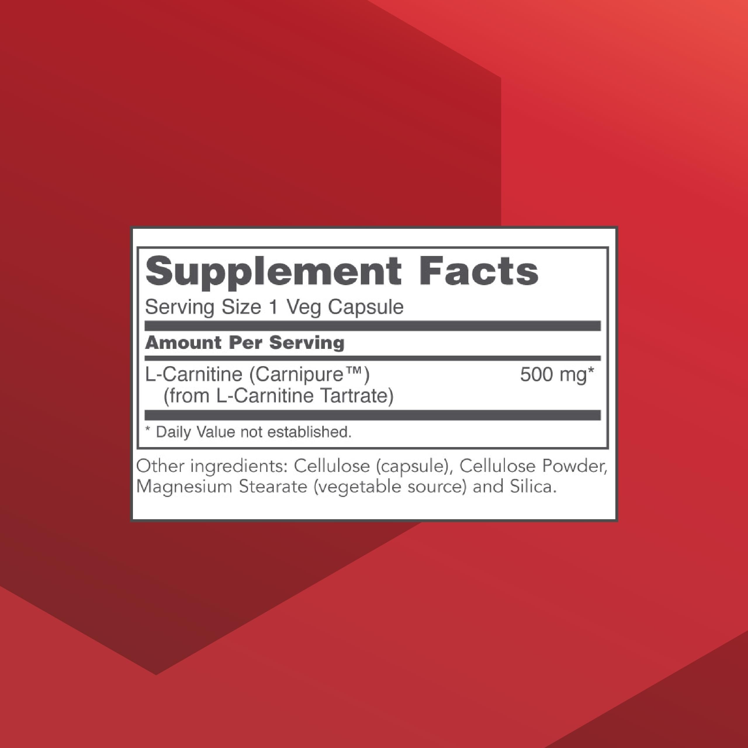 l carnitine for pcos dose PROTOCOL LIFE BALANCE L-Carnitine 500mg, 60 Veg Caps glutathione benefits Size:6 Pcs 💪 Fuel your workout