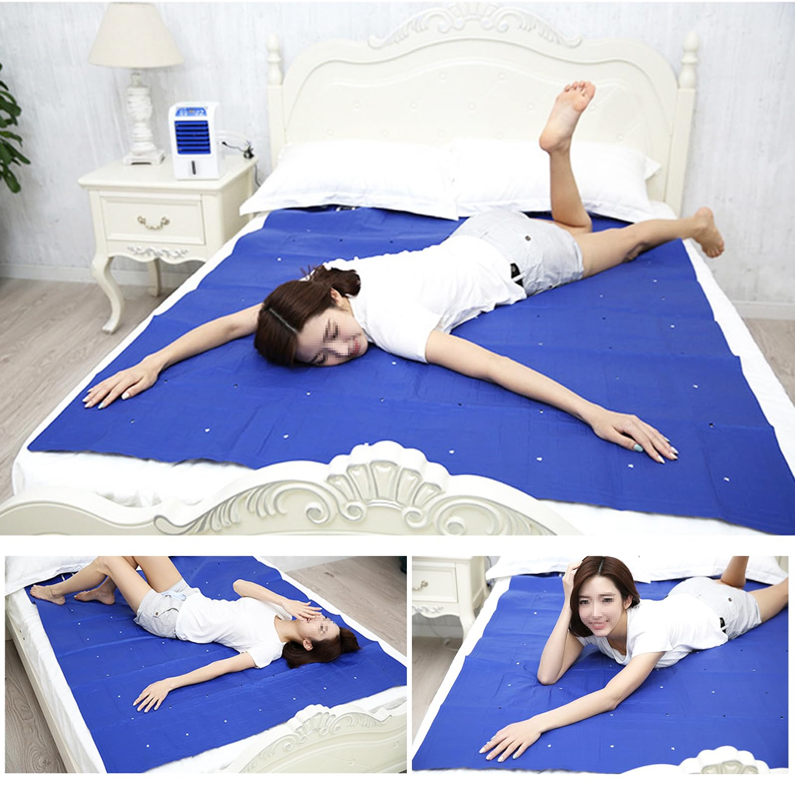 Raffreddatore per Letto Ad Acqua per Due Persone, Materassino Di Raffreddamento per Materasso A Risparmio Energetico, Materasso Ad Acqua Di Raffreddamento, Estate Fresca, per Case, Camere Da Letto