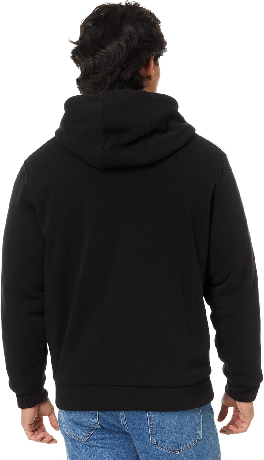 U.S. POLO ASSN. mens Uspa High Density Print Woodmark Sherpa Hoodie - Image 2