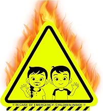 Kinderfinder Set of 3 Self-Adhesive Stickers Children's Room Door Window Fire Protection Control System Fire Brigade Safety Children Finder Sticker Y020