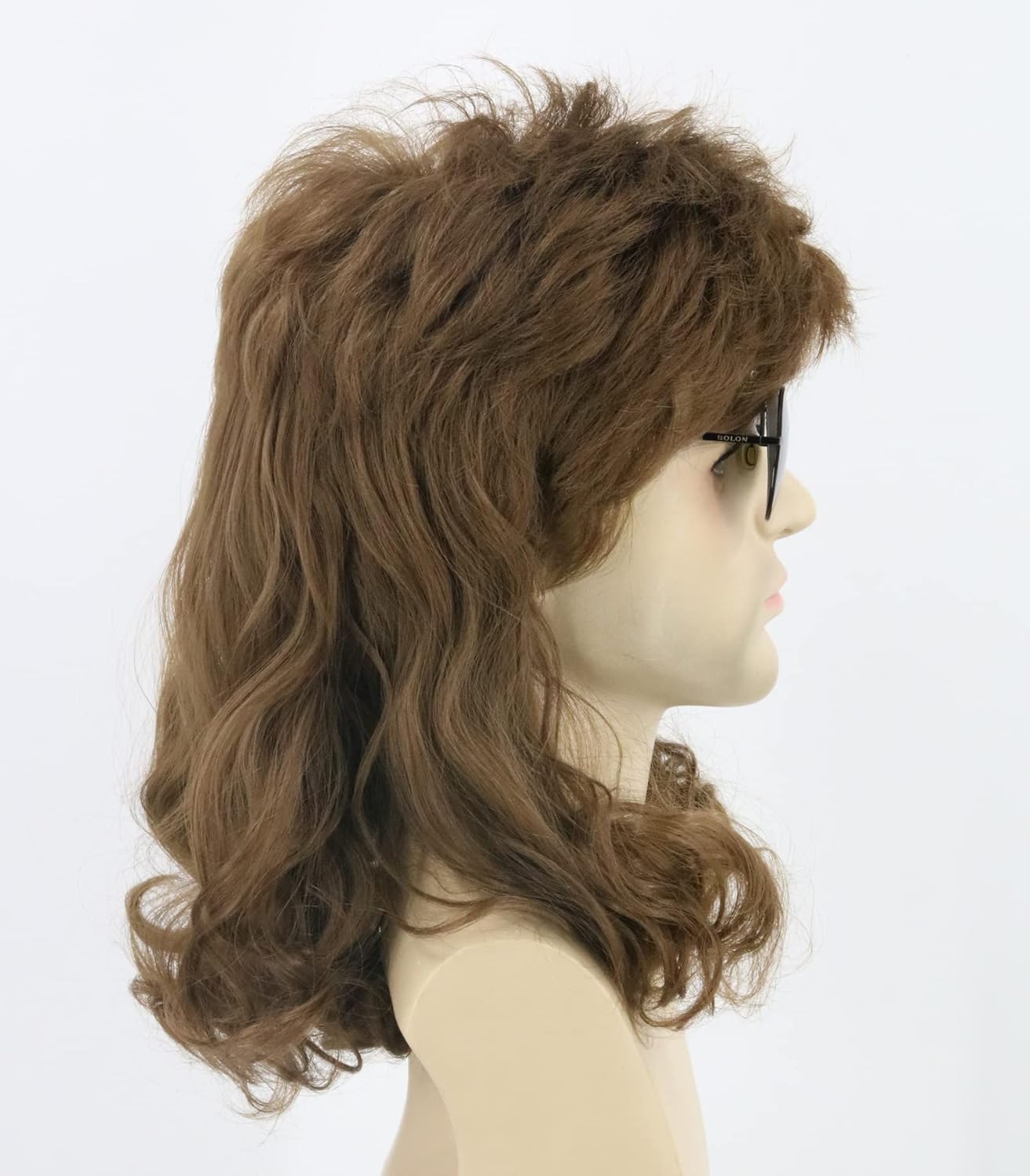 Topcosplay 80s Wig for Men Women Mullet Wig Halloween Costume Rocker
