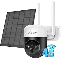 Xega Telecamera Solare 4G Esterno Con SIM Senza WiFi PTZ Notifiche App