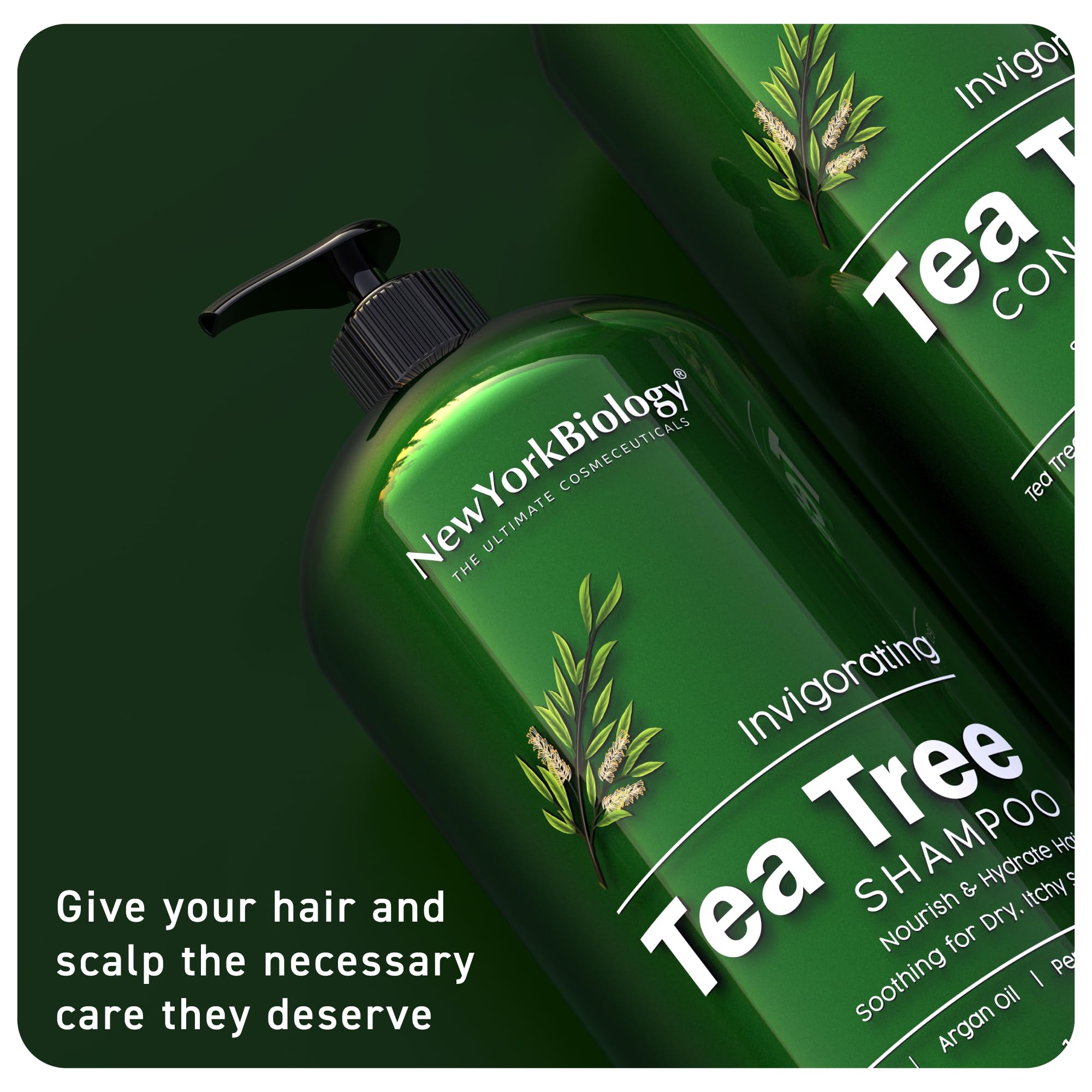 New York Biology Cleansing Shampoo and Conditioner Set for Hair and Scalp
