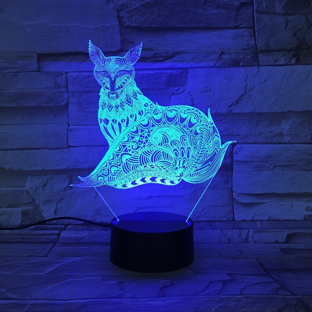 3D Swim Night Light – 16 Color Changing LED, USB Powered, Remote Control, Optical Illusion Lamp For Kids & Decor