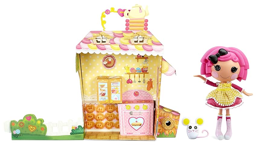 LALA出品 Lalaloopsy Doll - Crumbs Sugar Cookie with Pet Mouse, 13