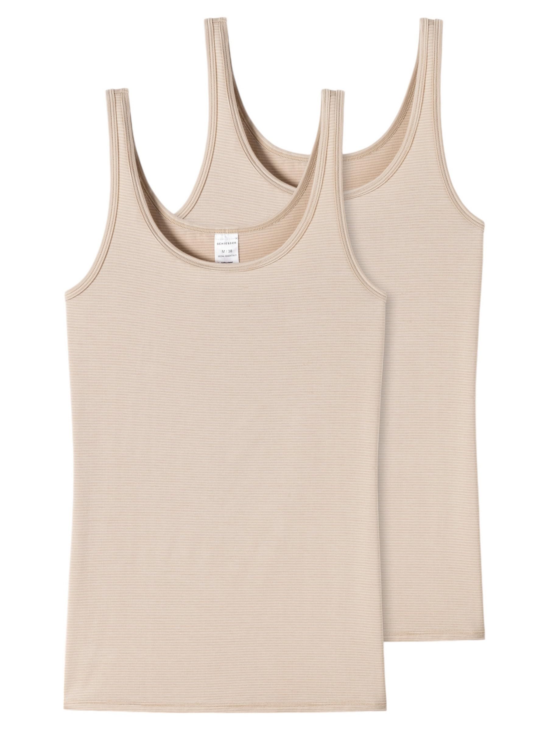 Schiesser Modal Essentials Women's Tank Top Vest Pack of 2