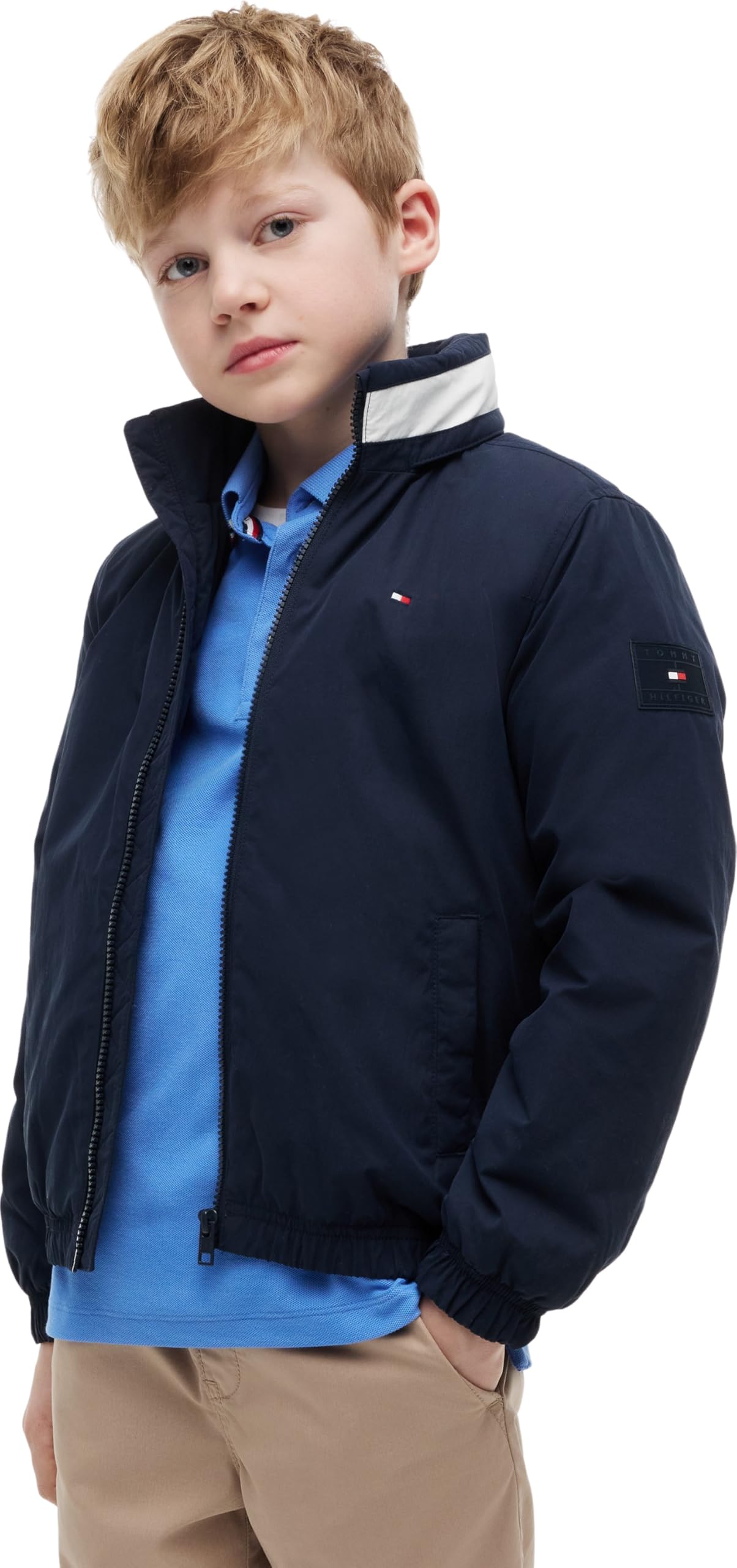 Tommy Hilfiger Boy's Heritage Essential Padded Jacket KB0KB10451 Other Jackets, BLUE (Dark Night Navy), 16 Years