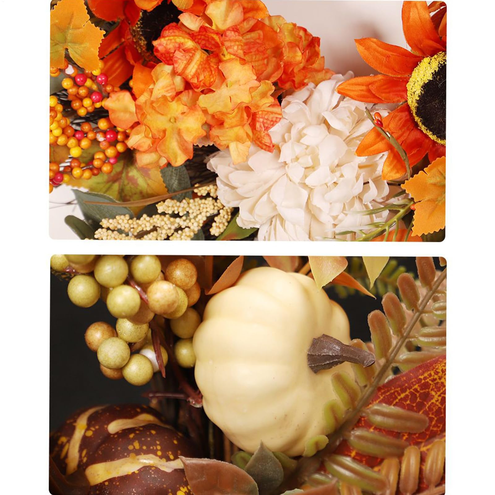 Herbst Türkranz Herbstkranz Mit Sonnenblumen Und Beeren