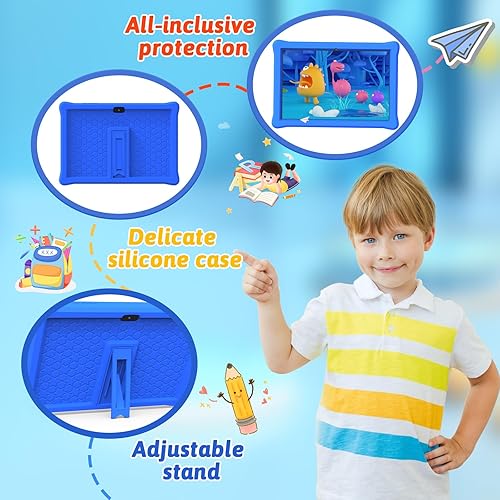 Miniatura 5 de Tablet para niños de 10 pulgadas Tablet Android 12 para niños 4GB RAM 64GB ROM Tablets de 10 pulgadas con pantalla táctil IPS 1280x800, Iwawa y