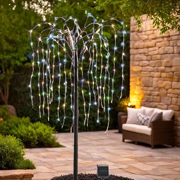Collections Etc Solar Willow Tree, Decor by Collections Etc - Used condition - Image 5