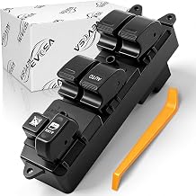 Power Window Switch Driver Side Compatible with Toyota Camry 2002 2003 2004 2005 2006 Corolla 2003-2008 Sienna 2004-2010 Matrix 2005-2008 Scion xA xB Green Light 14 Pins Repalce# 84820-AA070