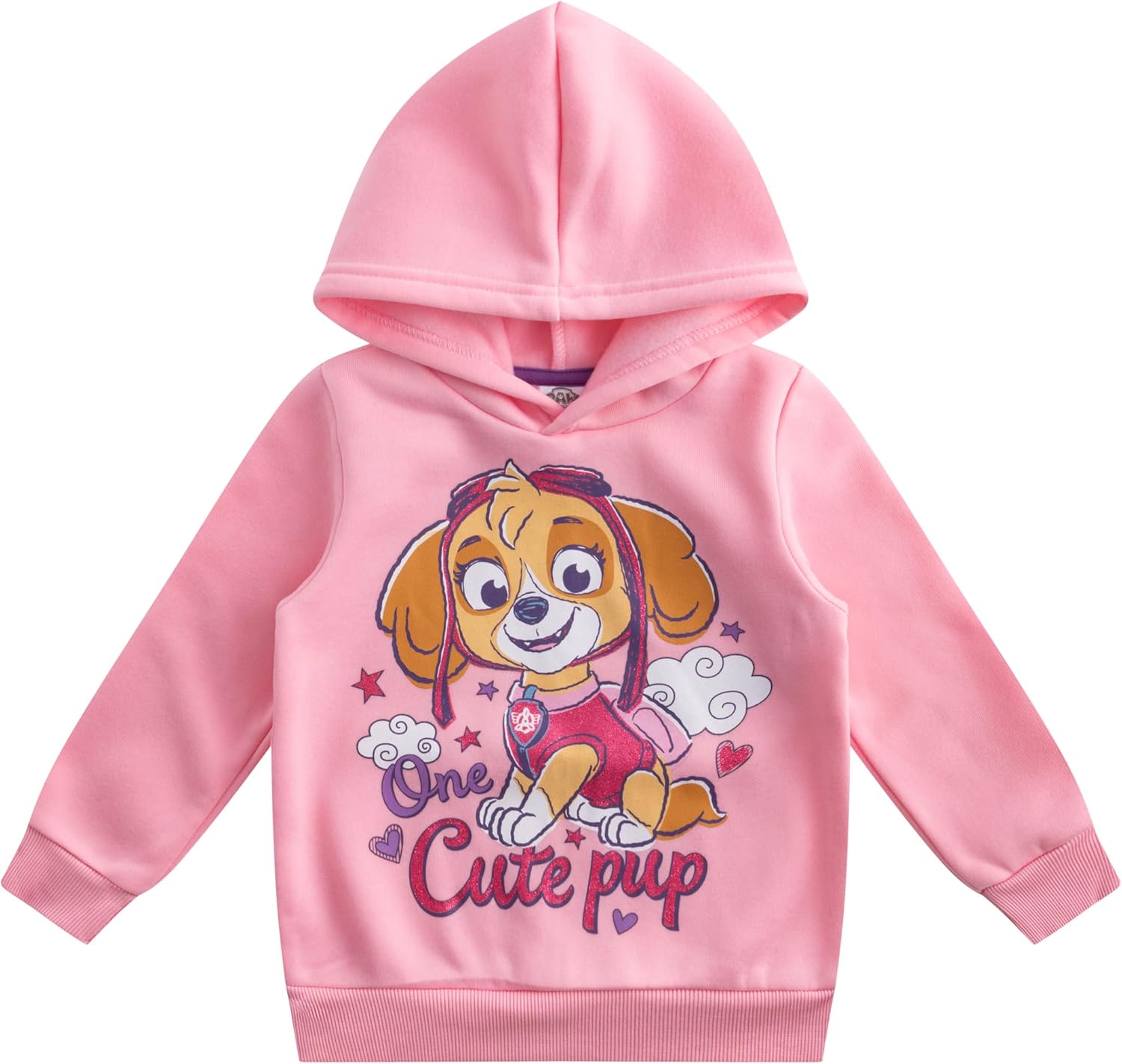 Paw Patrol Nickelodeon Skye Girls 2 Pack Zip Up Hoodie and Pullover Hoodie for Toddlers and Big Kids - Image 2