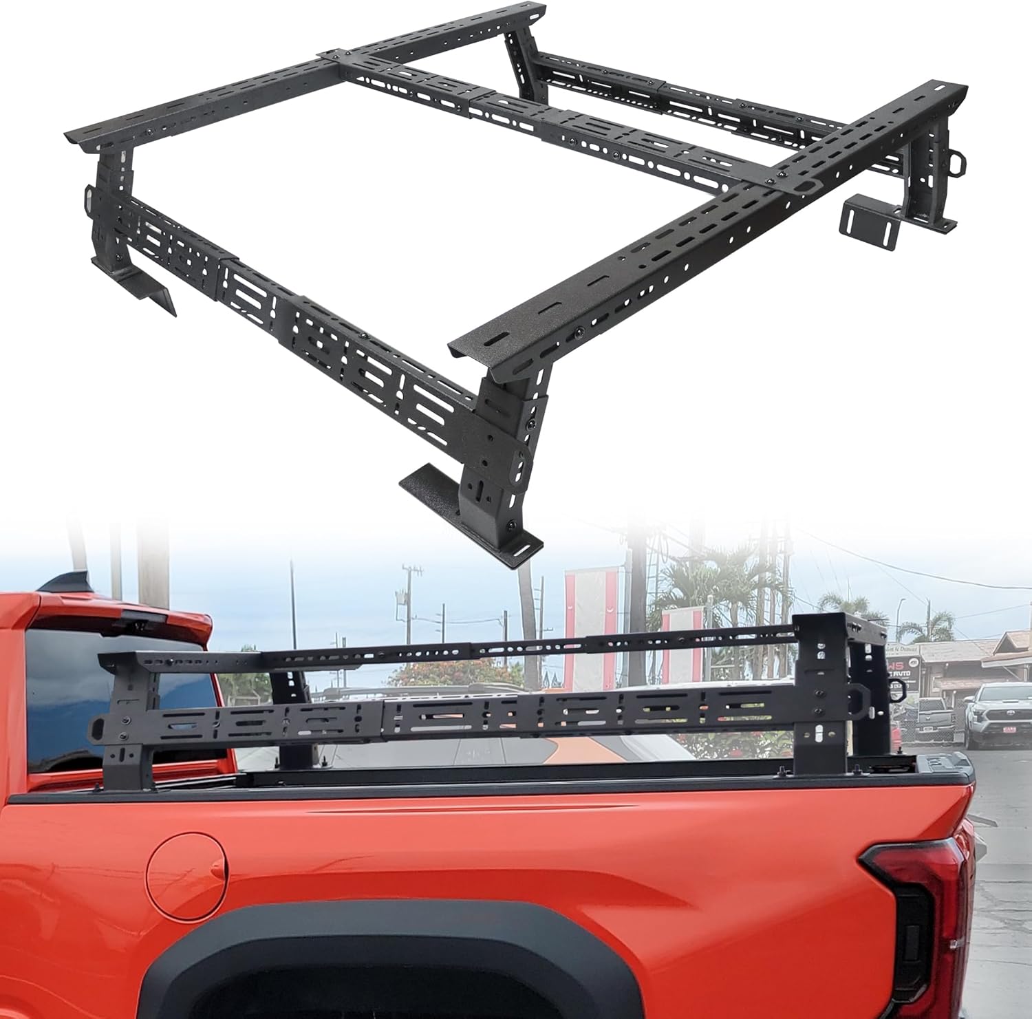 Amazon.com: Tacoma Tundra Truck Bed Racks Low Profile, MONOKING ...
