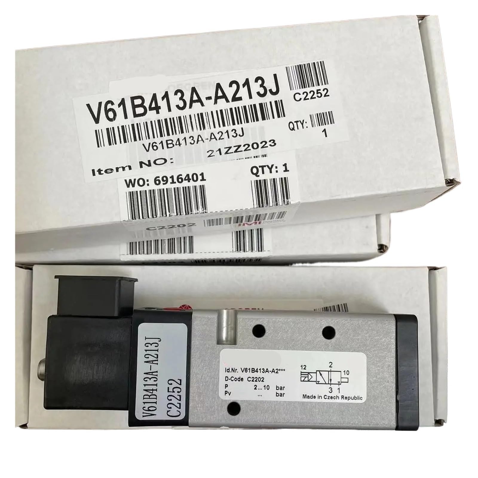 TPKMVGAP V61B413A-A213J, Solenoid Valve, G1/4 'Thread, DC24V