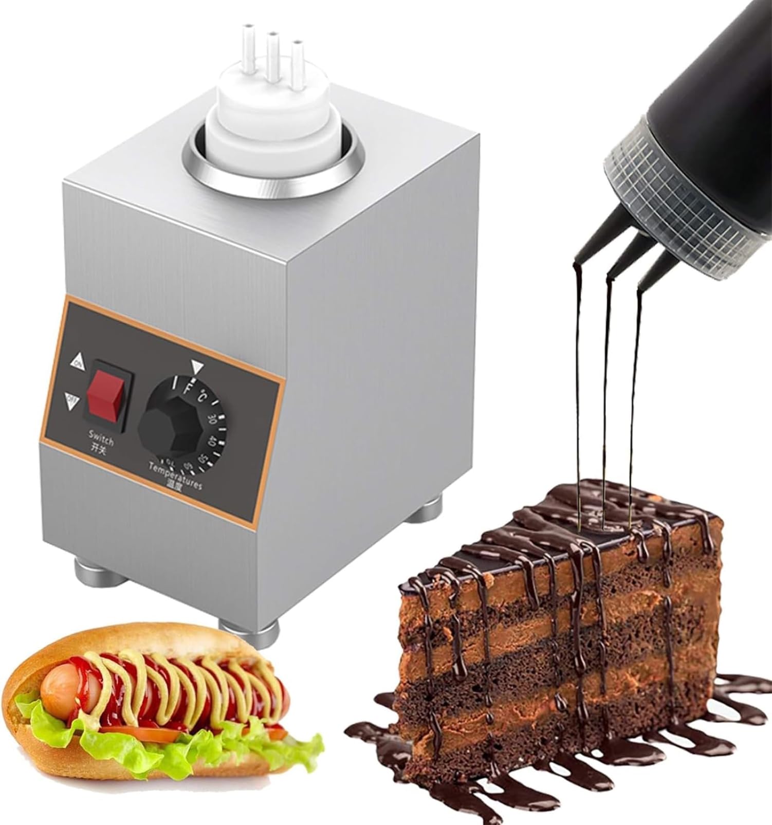 Machine de chauffage liquide de 650ml pour réussir vos soirées de fromage fondu en famille