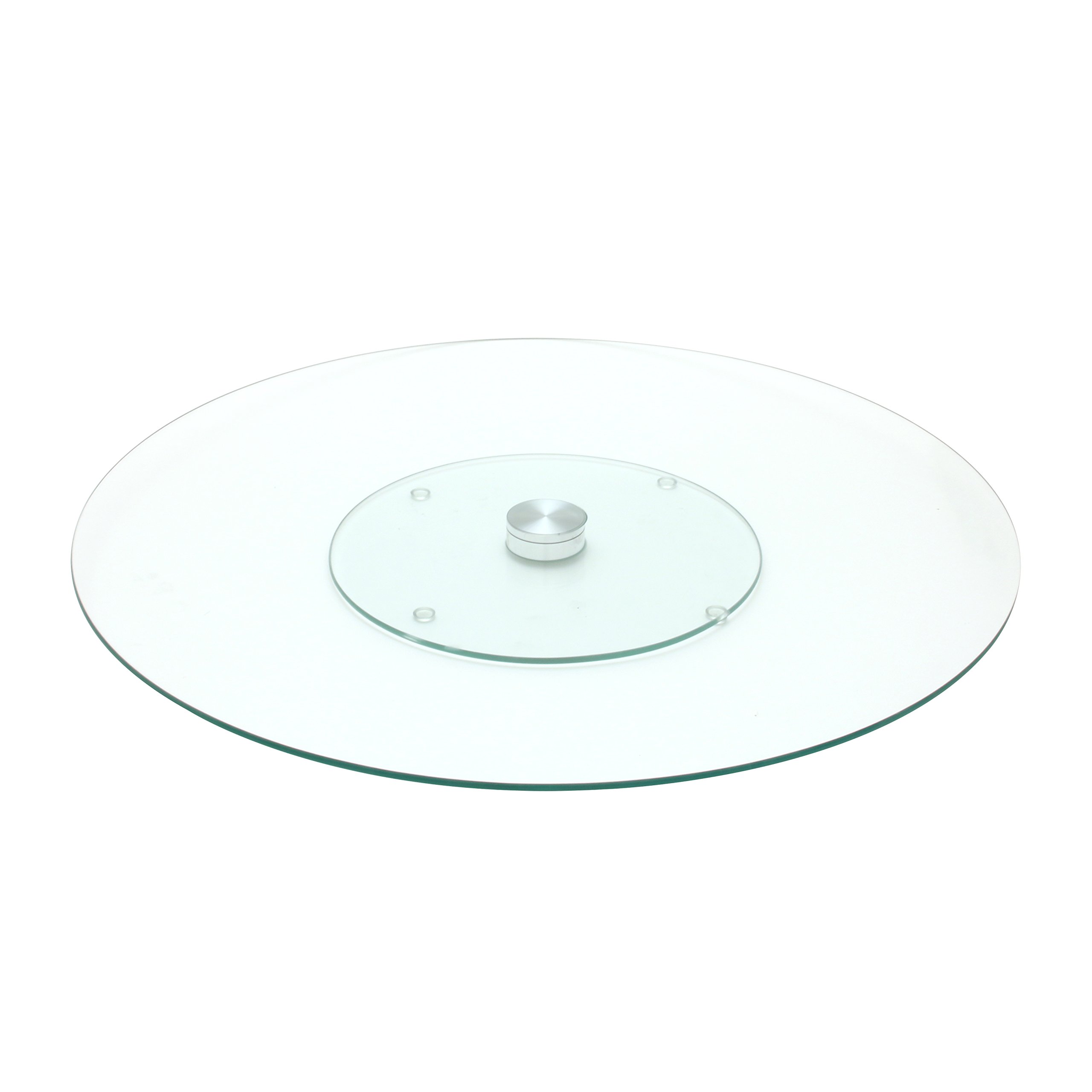 Plateau tournant verre et acier inoxydable Ka1741 Saveur et dégustation