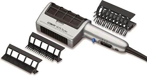 Secador de pelo unisex Conair EA 1875W 3 en 1, paquete de de 1, NegroPlateado