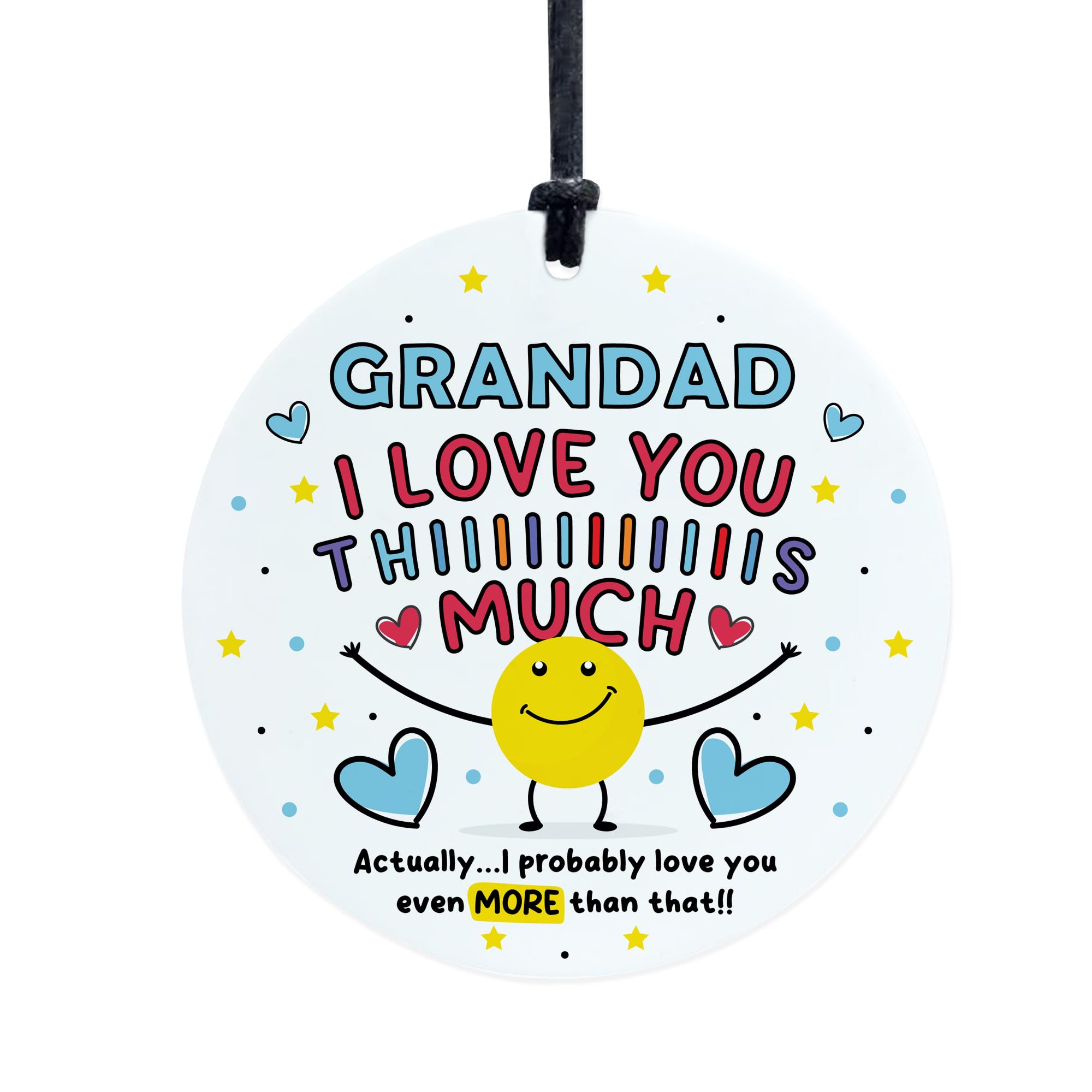 Red Ocean Gift For Best Grandad I Love You This Much Grandad Birthday From Granddaughter Grandson Gift For Fathers Day Christmas, Present For Grandad Thank You Gifts Him