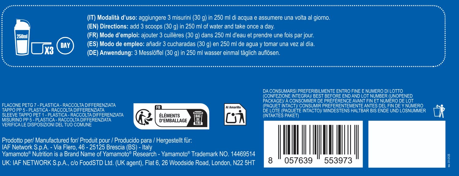 Yamamoto Nutrition Ultra Casein, 2000 g, Gusto Cioccolato, Proteine ottenute al 100% da caseina micellare