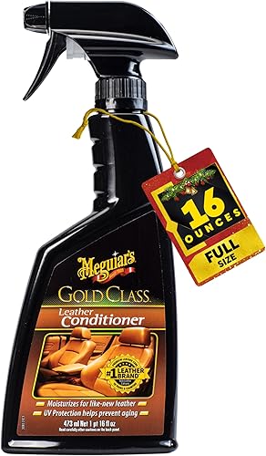 Meguiar's G18616 Gold Class - Acondicionador de cuero y paños de microfibra, Conditioner