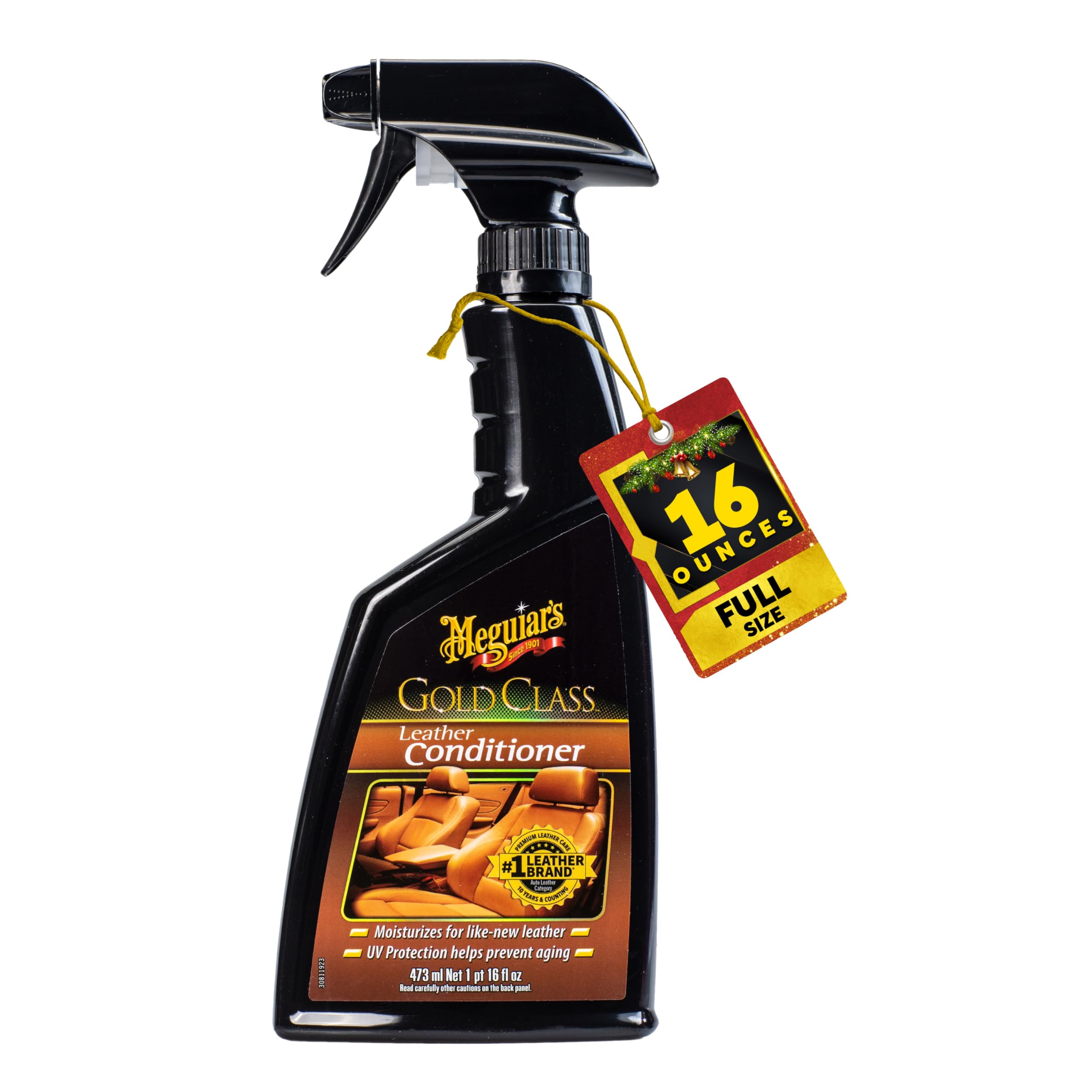 Meguiar's Gold Class Leather Conditioner Spray - Premium Car Leather Conditioner - Protect Your Car's Seats from Cracking, Fading and Drying Out - Keep It Looking and Feeling New, 16 Oz