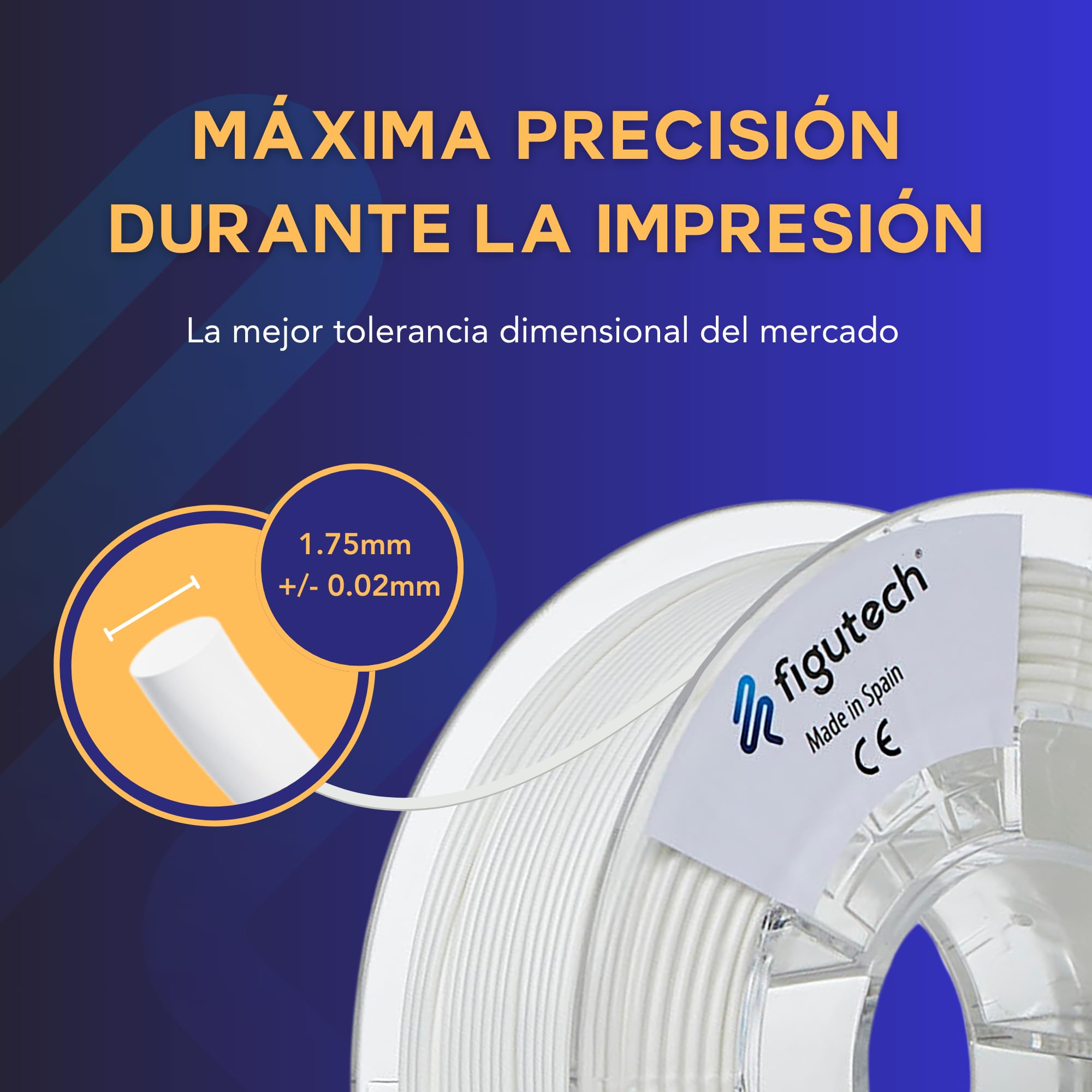 Filament PLA 1,75 mm 1 kg jasnozielony, filament 3D figutech ONE, dokładność +/- 0,02 mm, PLA zoptymalizowany do drukarki 3D, wysoka przyczepność i wytrzymałość, poprawiona płynność