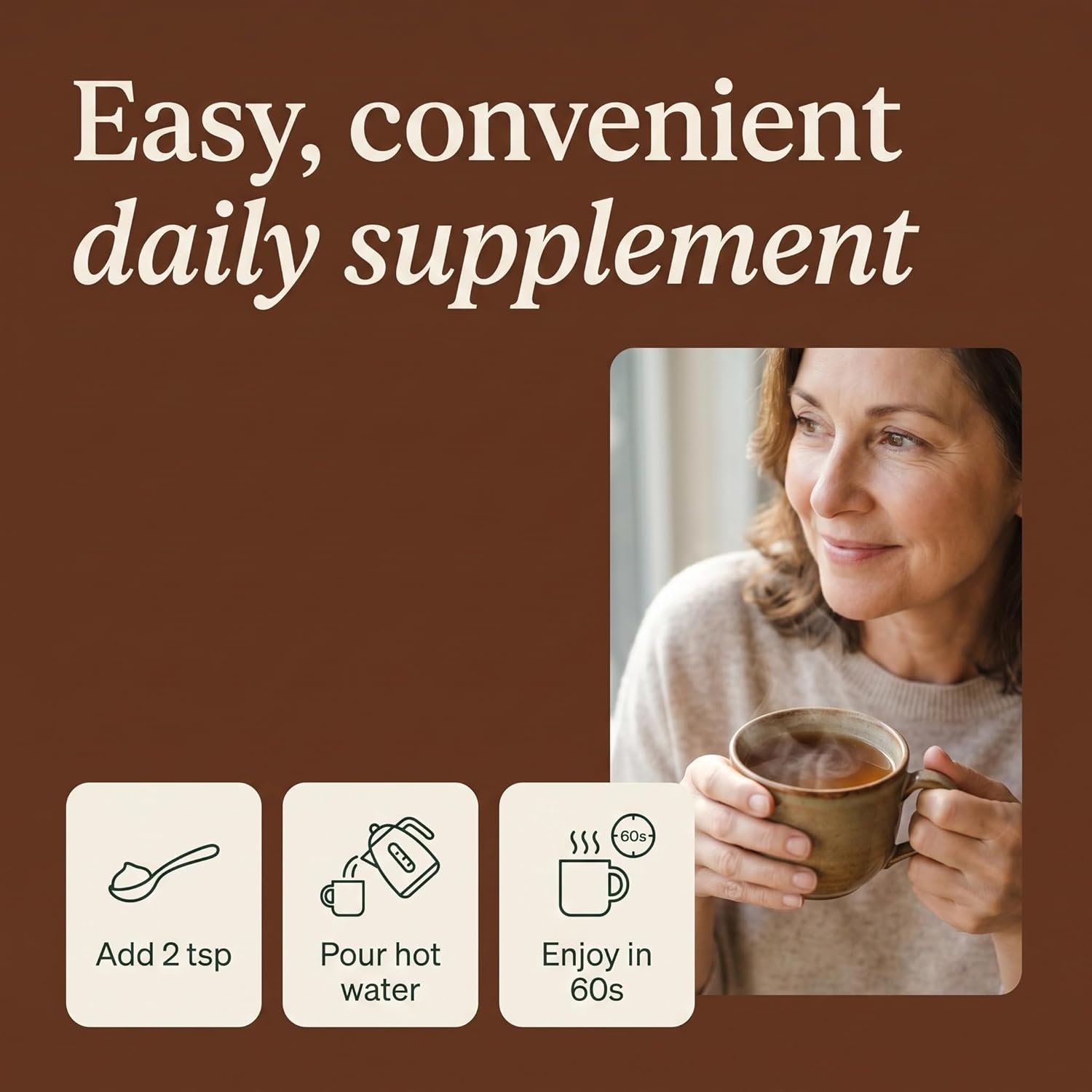 Grass-Fed Beef Bone Broth Concentrate — Mushroom Flavor | Full of Protein & Collagen | 35 Servings / 2.25 Gallons | Just Add Water | Keto & Paleo Friendly | Sippable