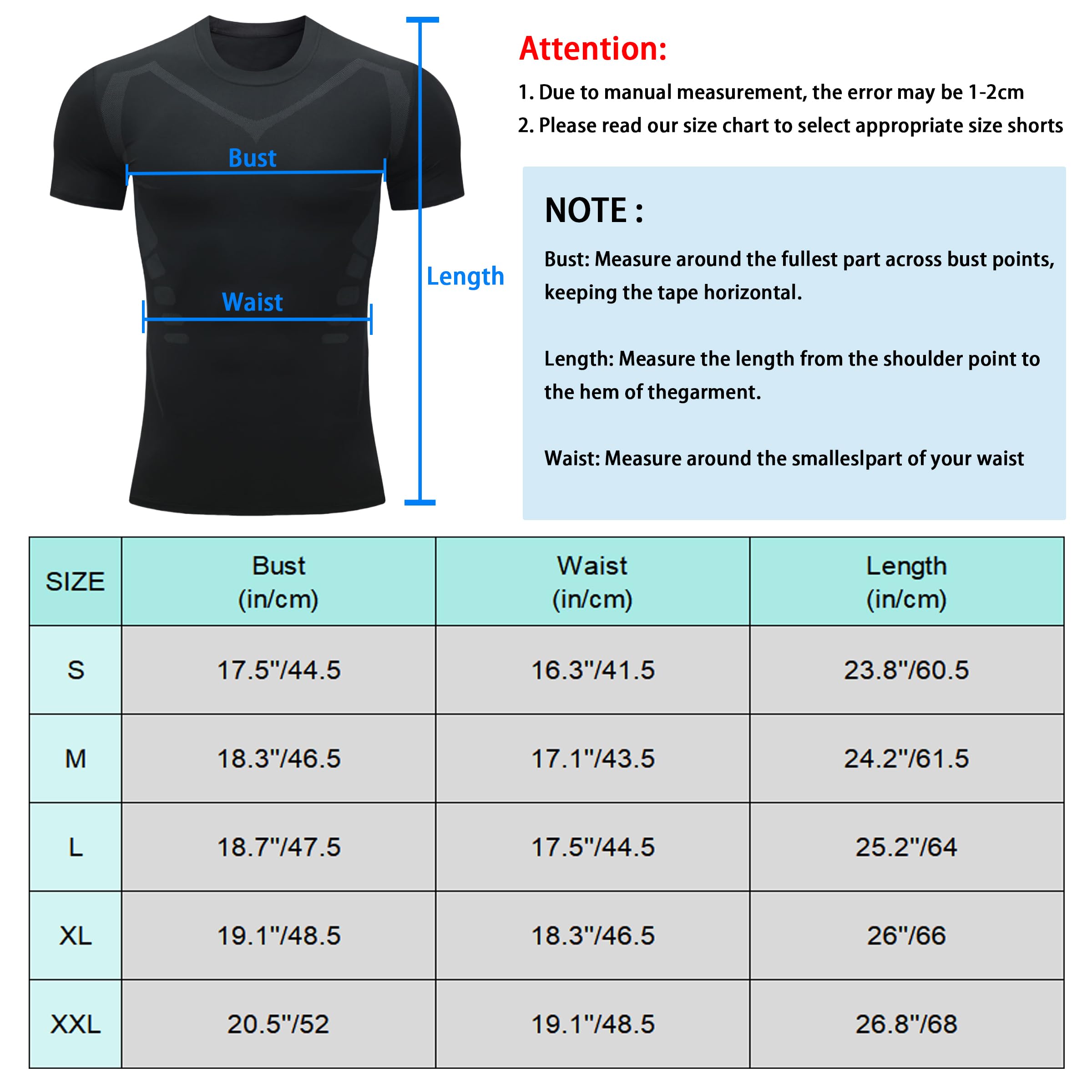 Camisa de Compresión Hombre Manga Corta para Running Deportiva Camiseta Camiseta Ajustada de Secado rápido para Hombres Fitness