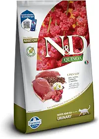 N&D Quinoa Urinary para Gatos Adultos de Todas as Raças Sabor Pato 400g
