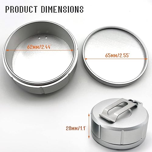 Miniatura 7 de Pastillero portátil de viaje con clips, organizador de vitaminas de aluminio, contenedor de píldoras para acampar al aire libre, soporte para aceite