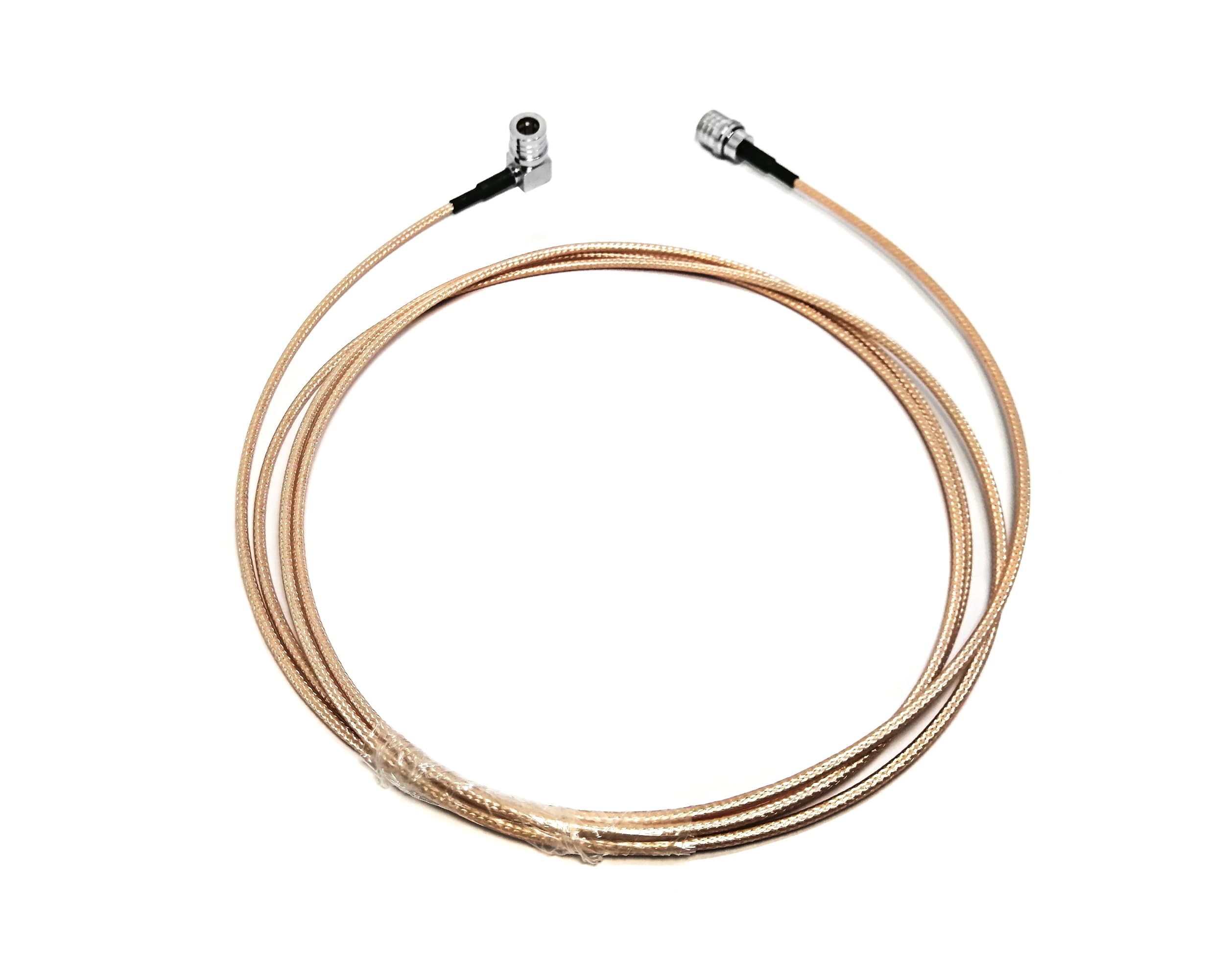 Cable coaxial RG316 de 1,8 m (macho QMA a macho QMA, conector angular) - Puente de extensión de 50 ohmios