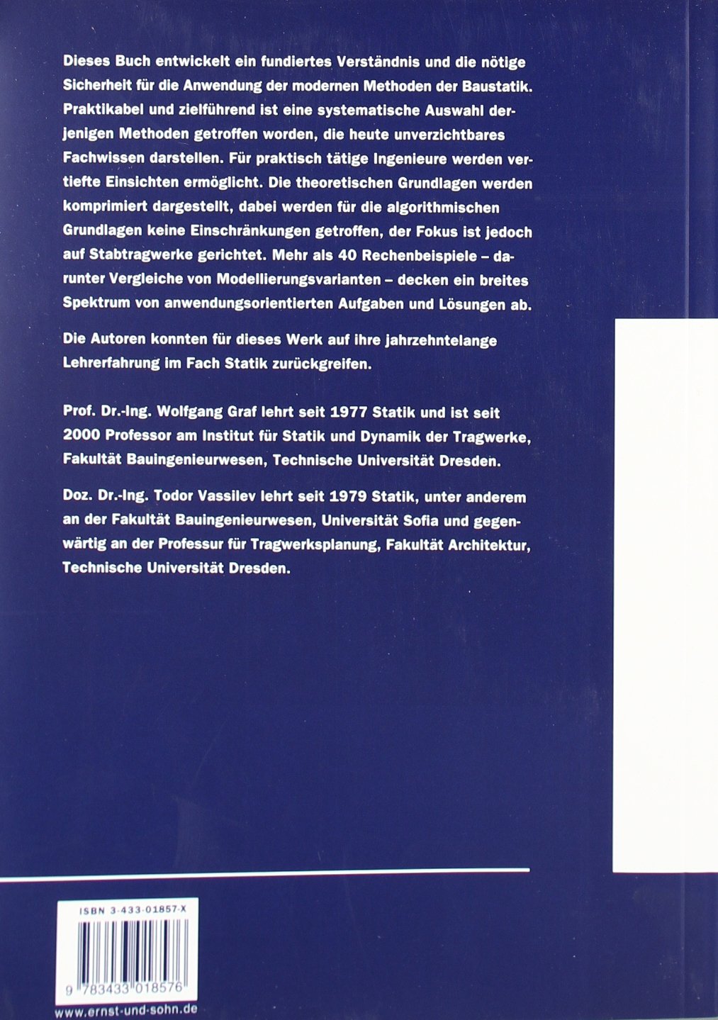 Einführung in computerorientierte Methoden der Baustatik: Grundlagen, Anwendung, Beispiele