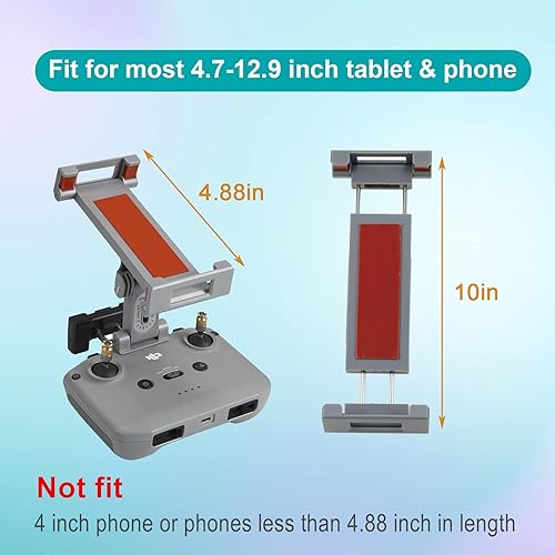 Miniatura 2 de Soporte para tablet RC N2/N1 de 4.7-12.9 pulgadas para DJI Air 2S, Mavic Air 2/3, Mini 2/3/4 Pro, Mavic 3 Classic Drone Remote Controller,