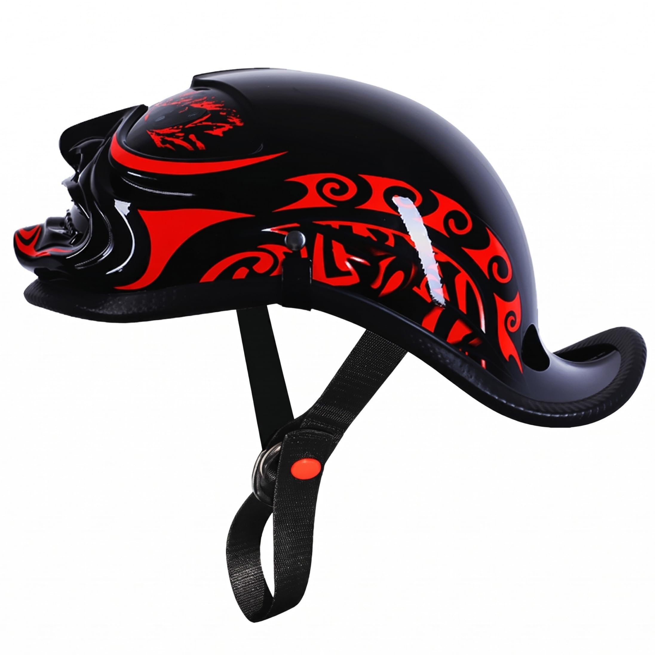 Cascos de motocicleta de cara abierta estilo gorra de béisbol talla M para adultos 8