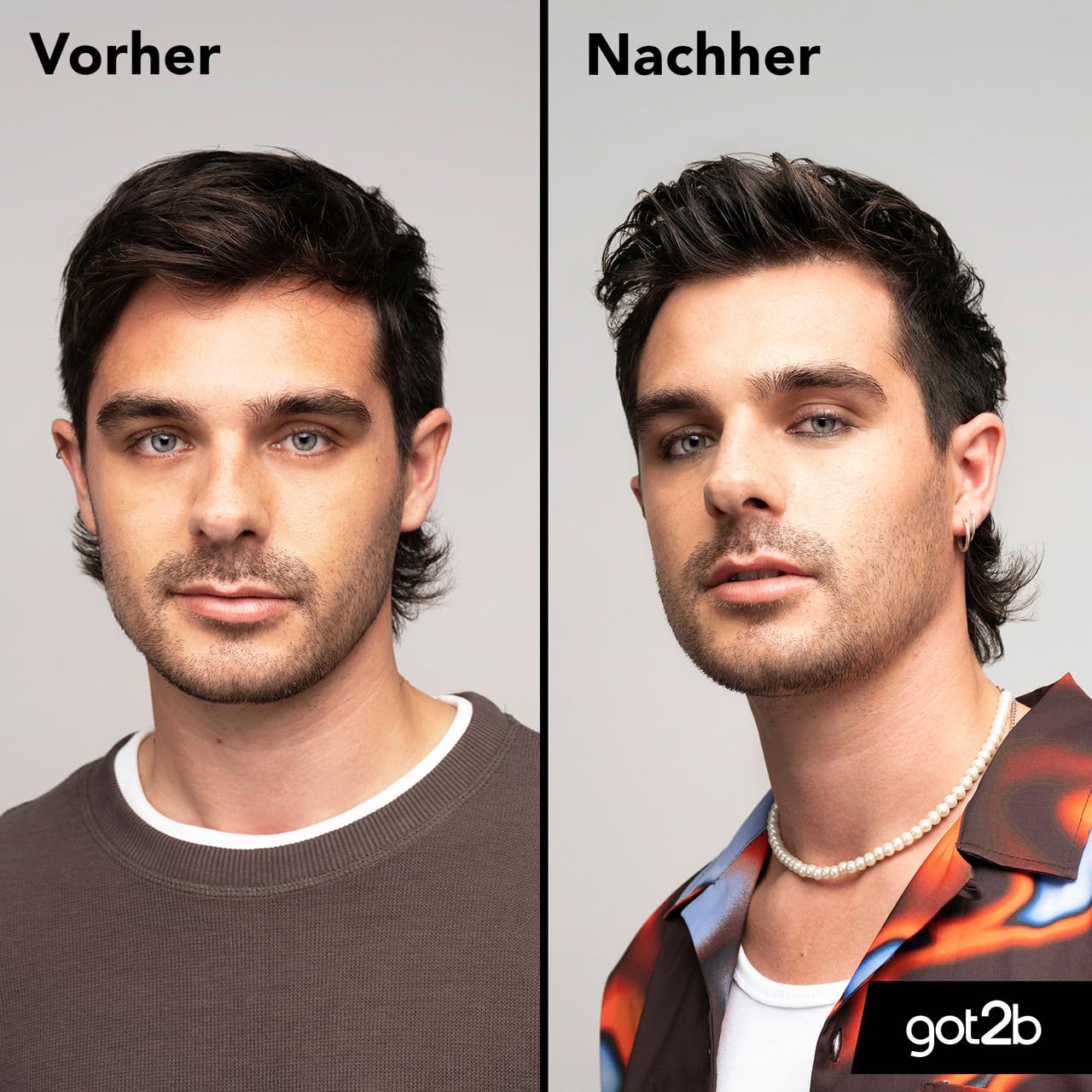 got2b Schwarzkopf iStyler Texture Clay Halt 4 (6x 75 ml), Haarcreme für Männer verleiht einen coolen Matt-Effekt, Haarpaste für einen texturierten, matt definierten Style