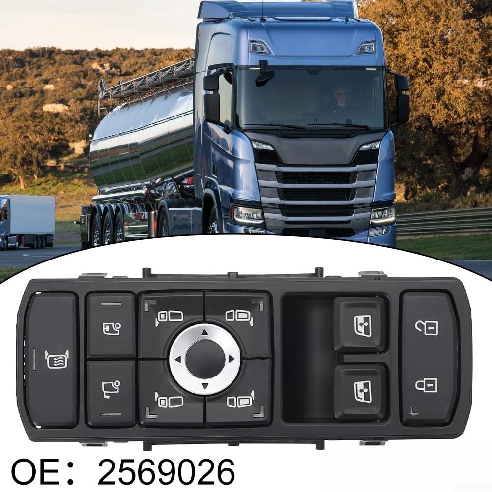 Yuanpgky Schalter für Scania LKW 5-polig Ersatz 2569026 2398124 1710066478 DSM23110 Kompatibel mit Scania Modellen ABS-Metallkonstruktion