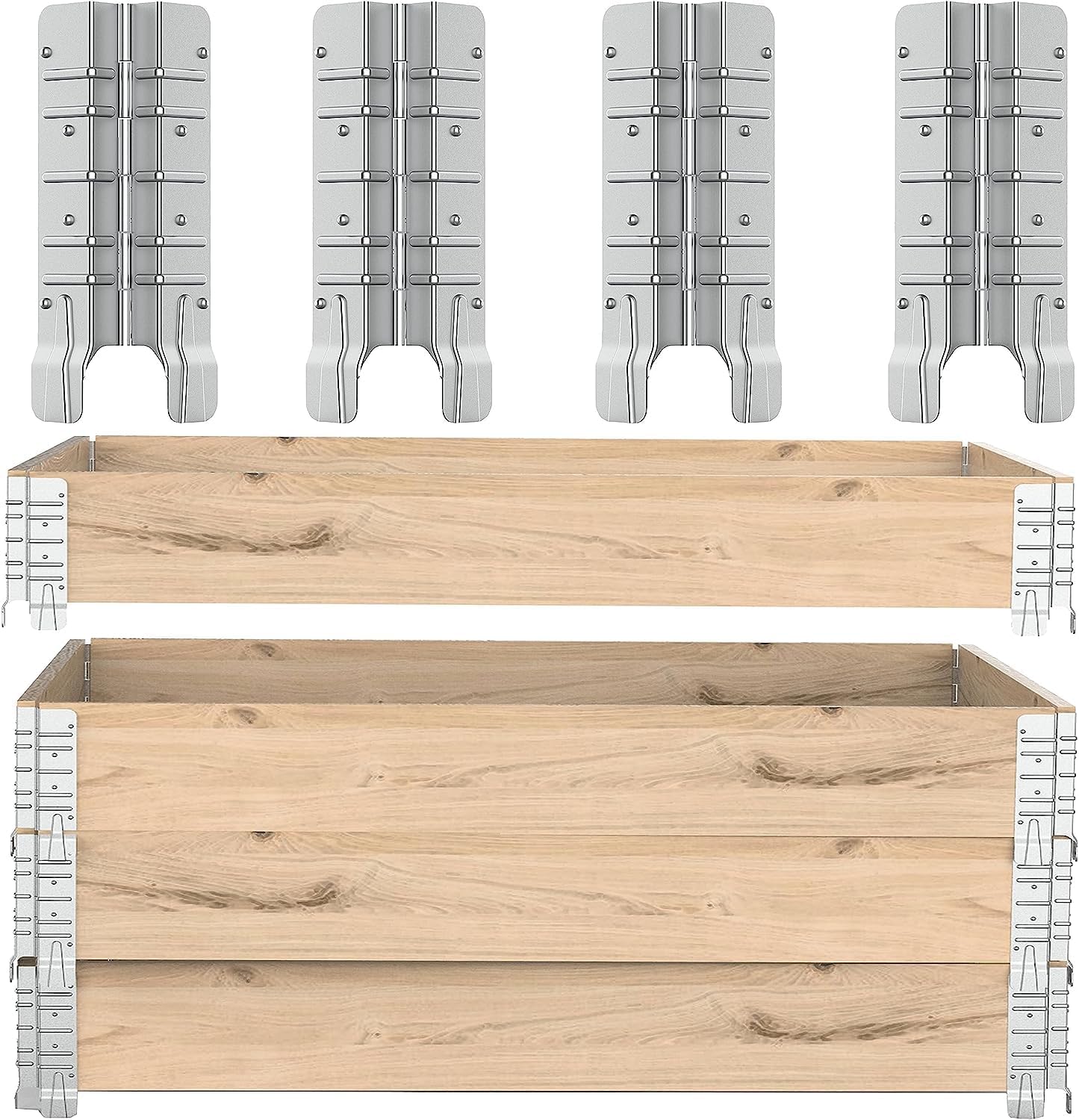 8" Pallet Collar Hinges 12 PCS 3 Layers Perfect for