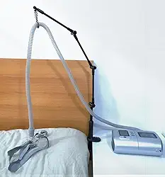 Suporte de mangueira dobrável de alumínio CPAP e acessórios - Versátil, ajustável e seguro. Evite o emaranhamento de mangueiras CPAP, acessórios CPAP