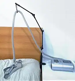 Suporte de mangueira dobrável de alumínio CPAP e acessórios - Versátil, ajustável e seguro. Evite o emaranhamento de mangueiras CPAP, acessórios CPAP