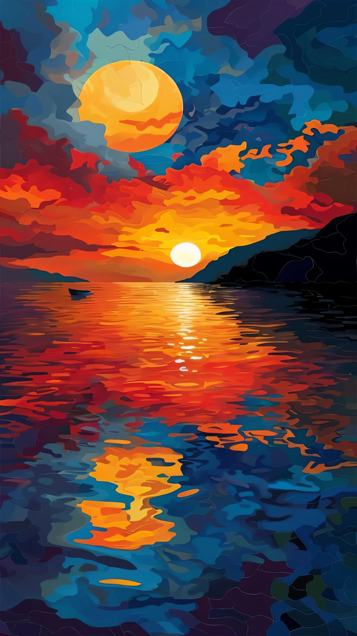 ARTGOTO Malen Nach Zahlen XXL 40x70 Cm – Zitronen-Landschaft Ohne Rahmen, Für Erwachsene