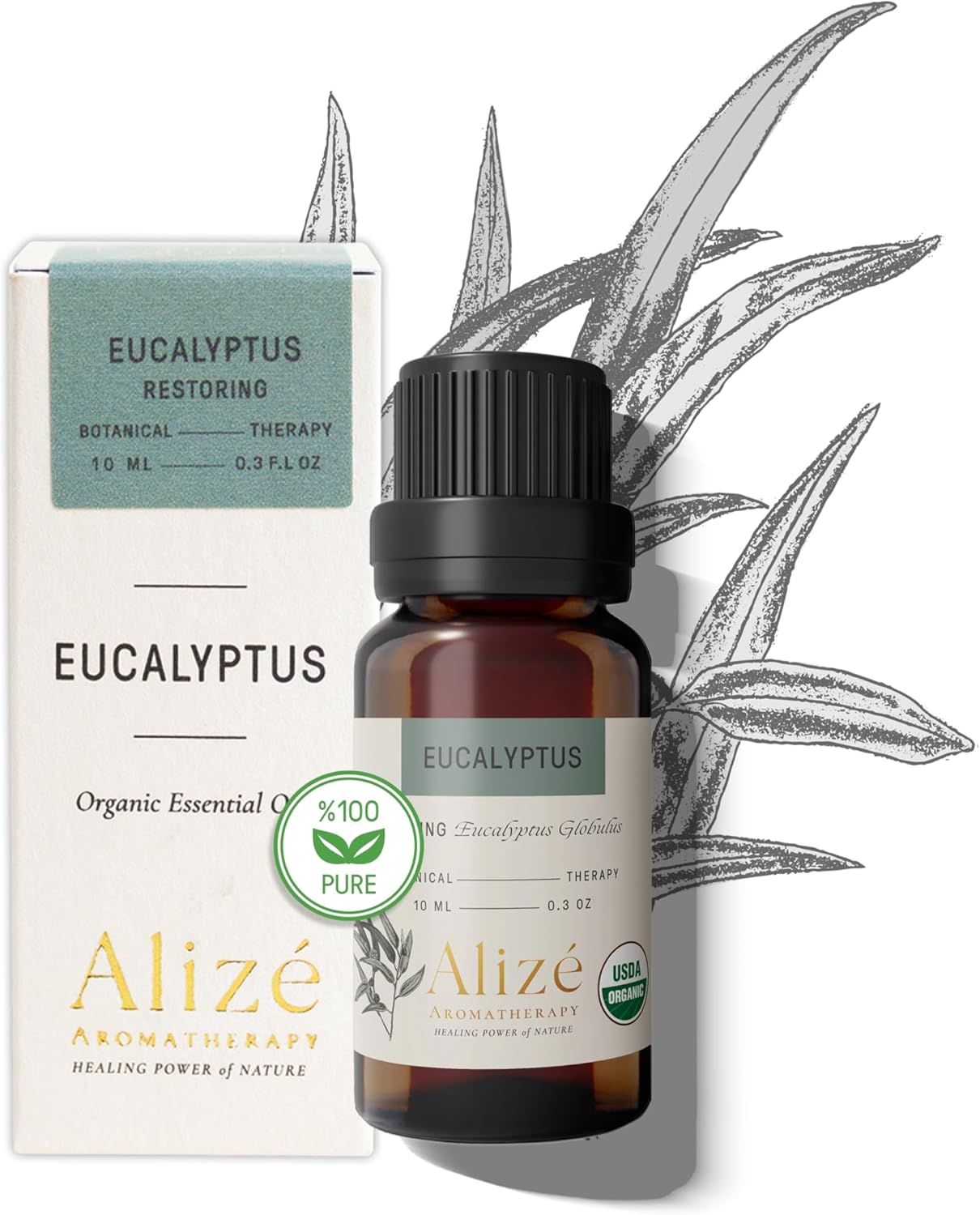 Organic Cypress Essential Oil USDA Certified, Therapeutic Grade, 100% Natural & Pure, Cypress Oil for Skin, Hair Removal, for Diffusers for Home 10ml-0.33 fl oz