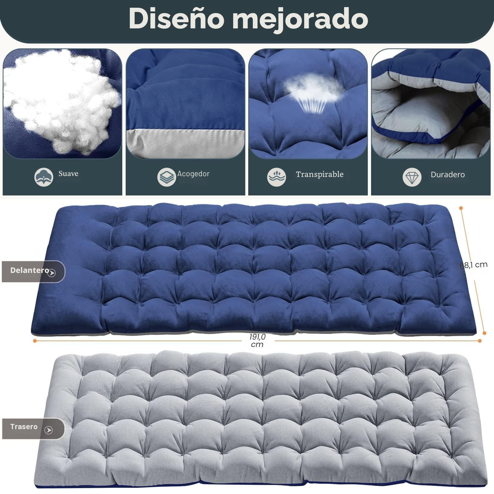 MOPHOTO - Tumbona plegable de 5 posiciones, portátil, para exterior, perfecta para piscina, playa, patio, baño de sol