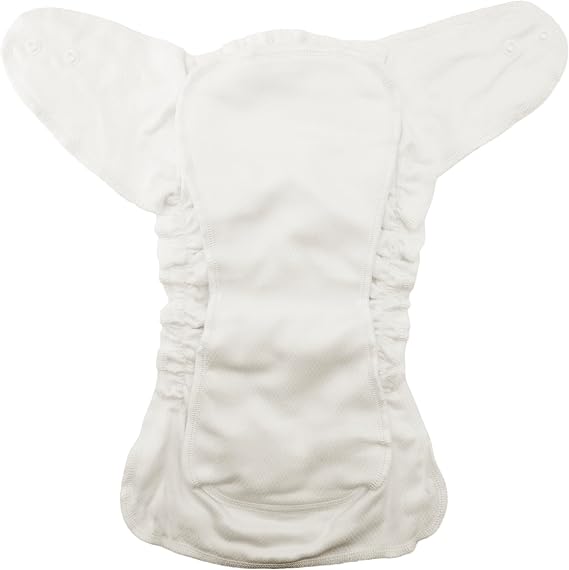 4 Size 1 Cozy Cubs Birdseye Fitted Diapers + OsoCozy One Size Diaper Cover Bundle (Jay) | 100% Cotton Reusable Cloth Diaper Set | Waterproof PUL Cover with Double Gussets