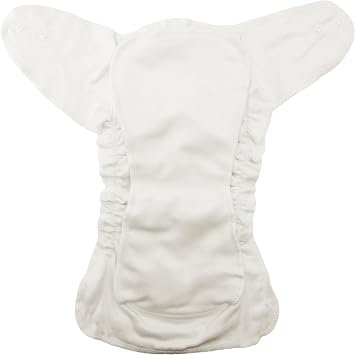 4 Size 1 Cozy Cubs Birdseye Fitted Diapers + OsoCozy One Size Diaper Cover Bundle (Jay) | 100% Cotton Reusable Cloth Diaper Set | Waterproof PUL Cover with Double Gussets