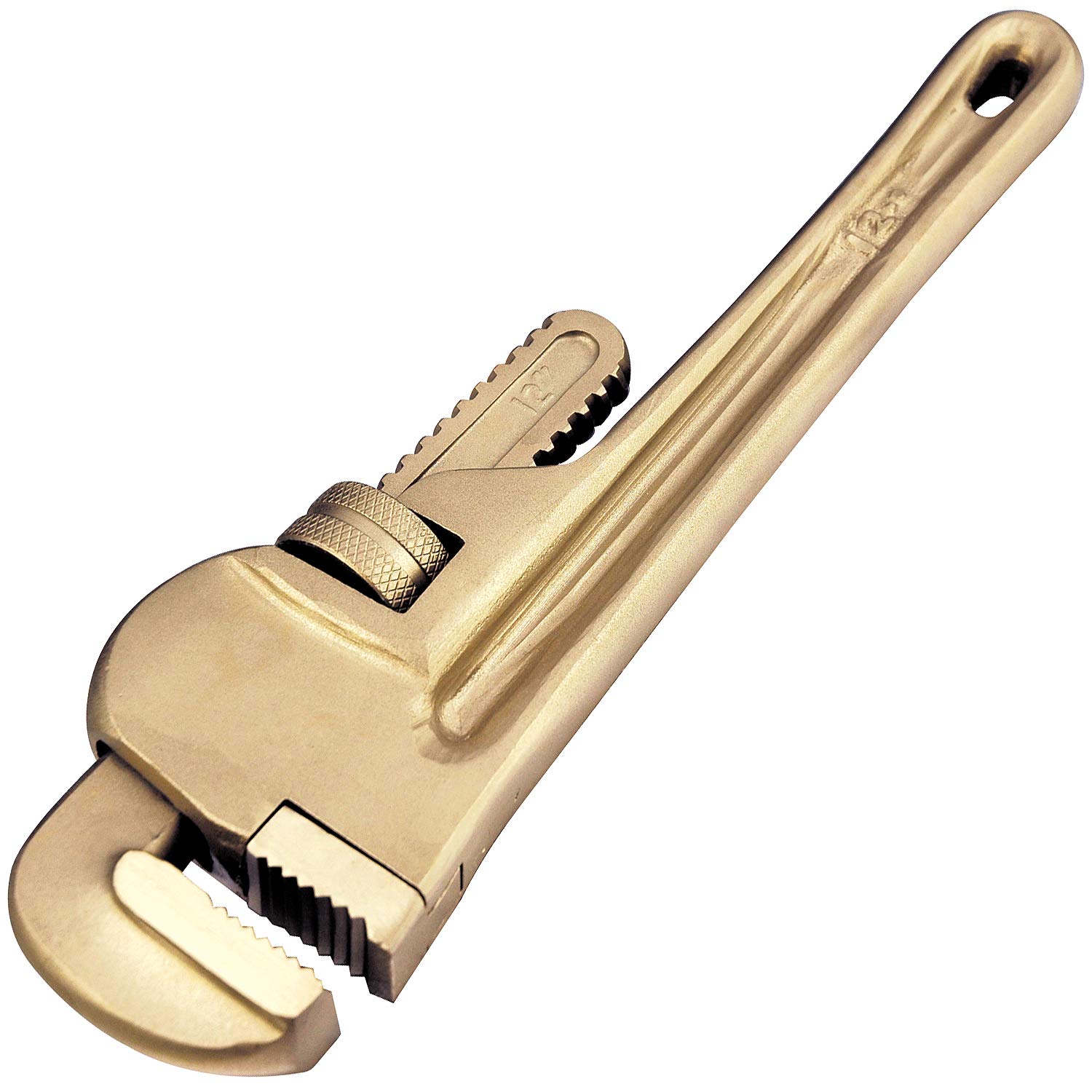 Exclusive C.S. Unitec Non-Sparking Pipe Wrench  Aluminum Bronze 