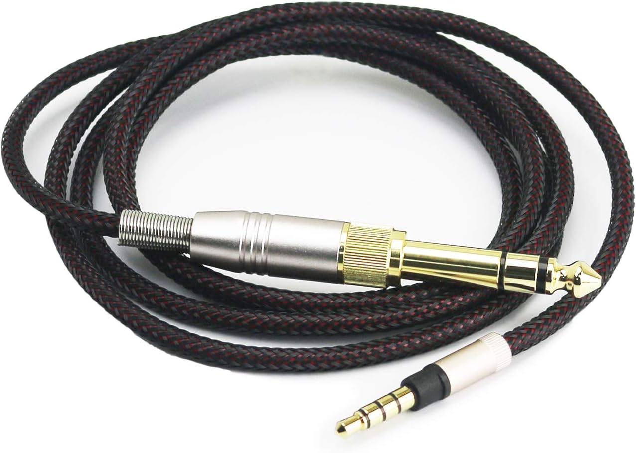 Replacement Audio Upgrade Cable Compatible with Denon AH-MM400, AH-MM300, AH-MM200 Headphones 2meters/6.6ft