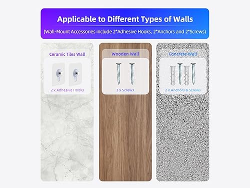 Miniatura 9 de Reloj de pared digital LED grande con fecha, temperatura, brillo automático, DST automático  Reloj digital grande para dormitorio, escritorio, aula,